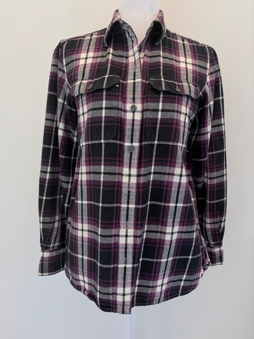 Lauren Jeans Co. long-sleeved, button down flannel shirt